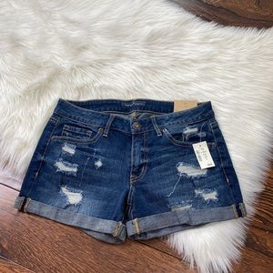 Aeropostale midi distressed shorts